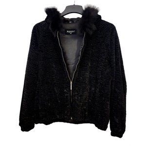 Raffaelo Real Fur 2X Zip up Hooded Coat